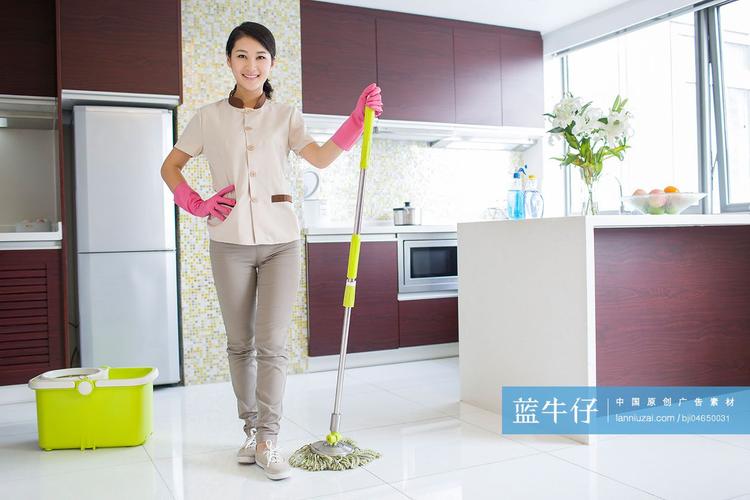 家政服務打掃廚房-原創廣告素材圖片-藍牛仔
